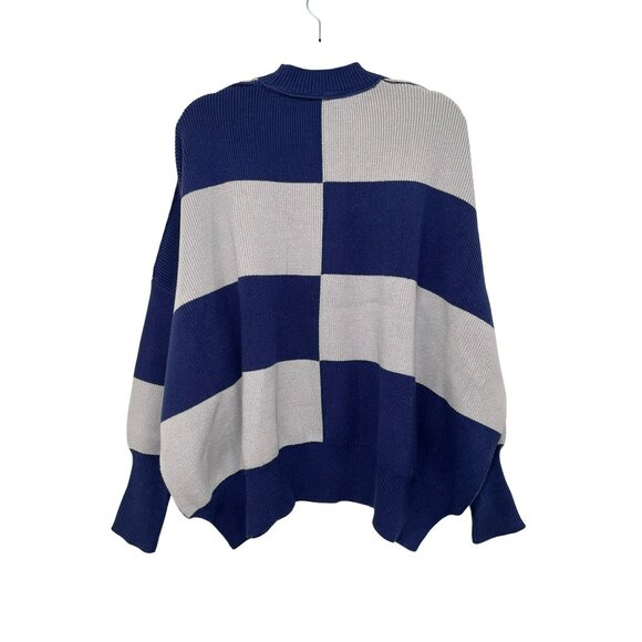 Free People Easy Street Checkered Sweater Pullover Size Small NWT - Picture 5 of 7